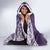 Personalised New Zealand Aotearoa Darts Masters Hooded Blanket Maori Art Tattoo with Tribal Dart Symbol Purple - Polynesian Pride