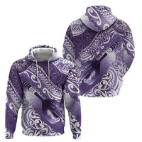 Personalised New Zealand Aotearoa Darts Masters Hoodie Maori Art Tattoo with Tribal Dart Symbol Purple - Polynesian Pride