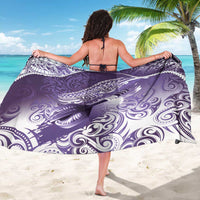 Personalised New Zealand Aotearoa Darts Masters Sarong Maori Art Tattoo with Tribal Dart Symbol Purple - Polynesian Pride