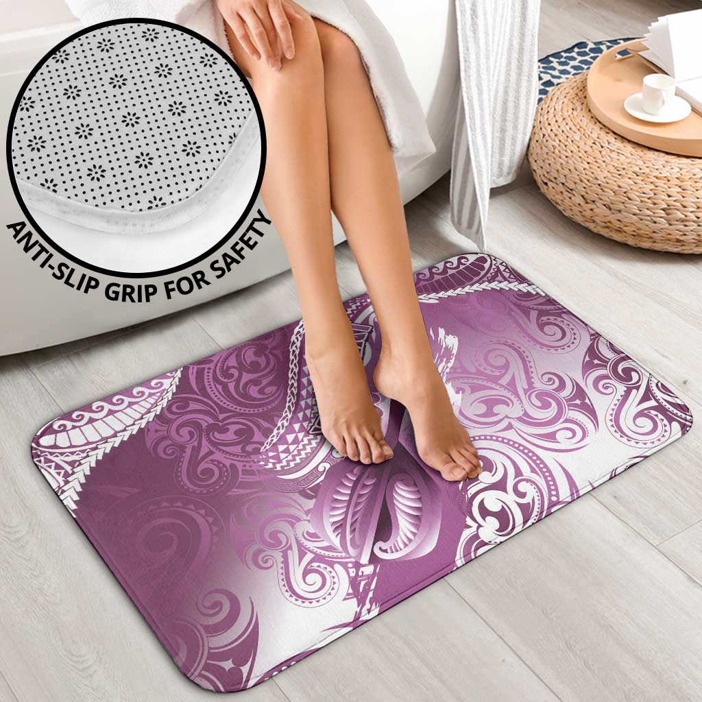 Personalised New Zealand Aotearoa Darts Masters Bathroom Set Maori Art Tattoo with Tribal Dart Symbol Pink - Polynesian Pride