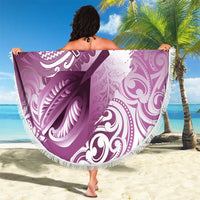 Personalised New Zealand Aotearoa Darts Masters Beach Blanket Maori Art Tattoo with Tribal Dart Symbol Pink - Polynesian Pride