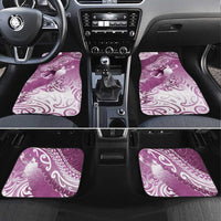 Personalised New Zealand Aotearoa Darts Masters Car Mats Maori Art Tattoo with Tribal Dart Symbol Pink - Polynesian Pride