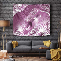 Personalised New Zealand Aotearoa Darts Masters Tapestry Maori Art Tattoo with Tribal Dart Symbol Pink - Polynesian Pride