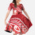 Personalised New Zealand Aotearoa Darts Masters Family Matching Long Sleeve Bodycon Dress and Hawaiian Shirt Maori Art Tattoo with Tribal Dart Symbol Red - Polynesian Pride