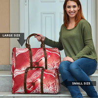 Personalised New Zealand Aotearoa Darts Masters Travel Bag Maori Art Tattoo with Tribal Dart Symbol Red - Polynesian Pride