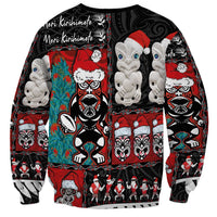 New Zealand Christmas Sweatshirt Maori Christmas Spirit - Meri Kirihimete LT03 - Polynesian Pride