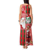 Australian Christmas Tank Maxi Dress - Santa Koala Kangaroo and Holiday Cheer