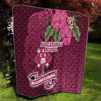 Fiji Adi Cakobau School Quilt Tropical Flower and Tapa Pattern LT03 - Polynesian Pride