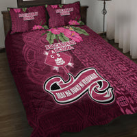 Fiji Adi Cakobau School Quilt Bed Set Tropical Flower and Tapa Pattern LT03 - Polynesian Pride