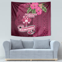 Fiji Adi Cakobau School Tapestry Tropical Flower and Tapa Pattern LT03 - Polynesian Pride