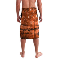 The Rising Sun Badge ANZAC Lavalava Last Post Field of Poppy Starry Night Style LT03 - Polynesian Pride