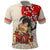 Personalised Pan-Pacific Festival Polo Shirt Japanese Samurai with Hawaiian Pattern