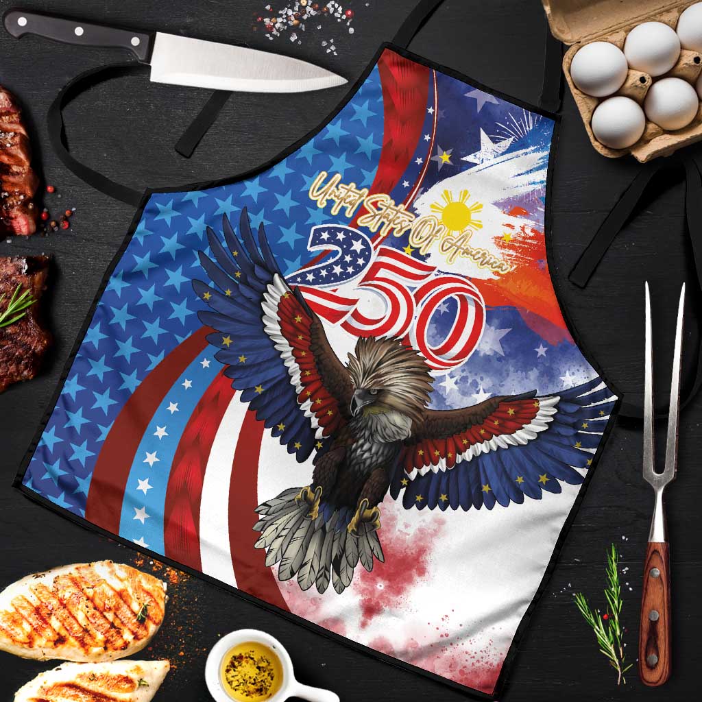 Philippines and United States Semiquincentennial Apron Eagle and National Flag Style