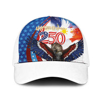 Philippines and United States Semiquincentennial Baseball Net Cap Eagle and National Flag Style