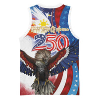 Philippines and United States Semiquincentennial Basketball Jersey Eagle and National Flag Style