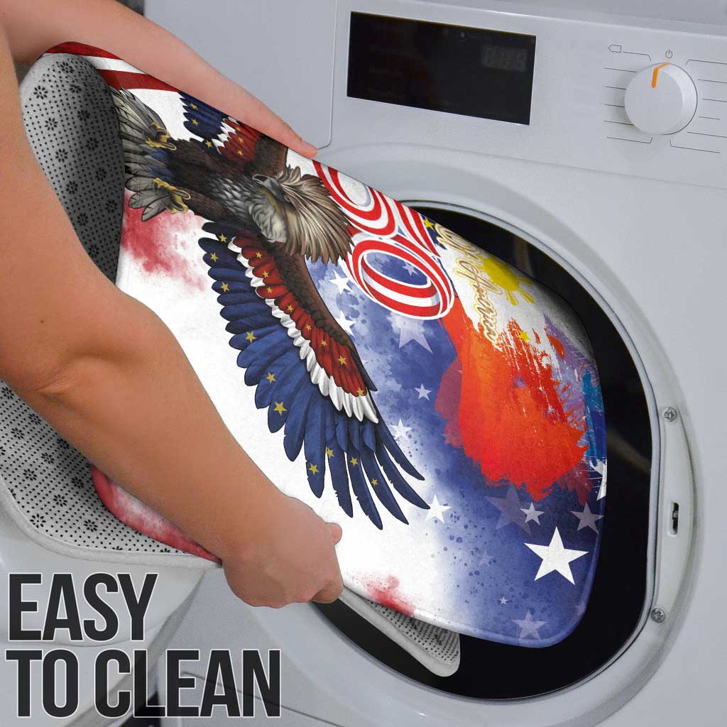 Philippines and United States Semiquincentennial Bathroom Set Eagle and National Flag Style