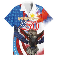 Philippines and United States Semiquincentennial Family Matching Mermaid Dress and Hawaiian Shirt Eagle and National Flag Style