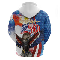 Philippines and United States Semiquincentennial Hoodie Eagle and National Flag Style
