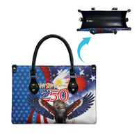 Philippines and United States Semiquincentennial Leather Bag Eagle and National Flag Style