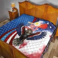 Philippines and United States Semiquincentennial Quilt Eagle and National Flag Style