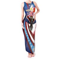 Philippines and United States Semiquincentennial Tank Maxi Dress Eagle and National Flag Style