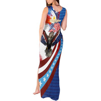 Philippines and United States Semiquincentennial Tank Maxi Dress Eagle and National Flag Style