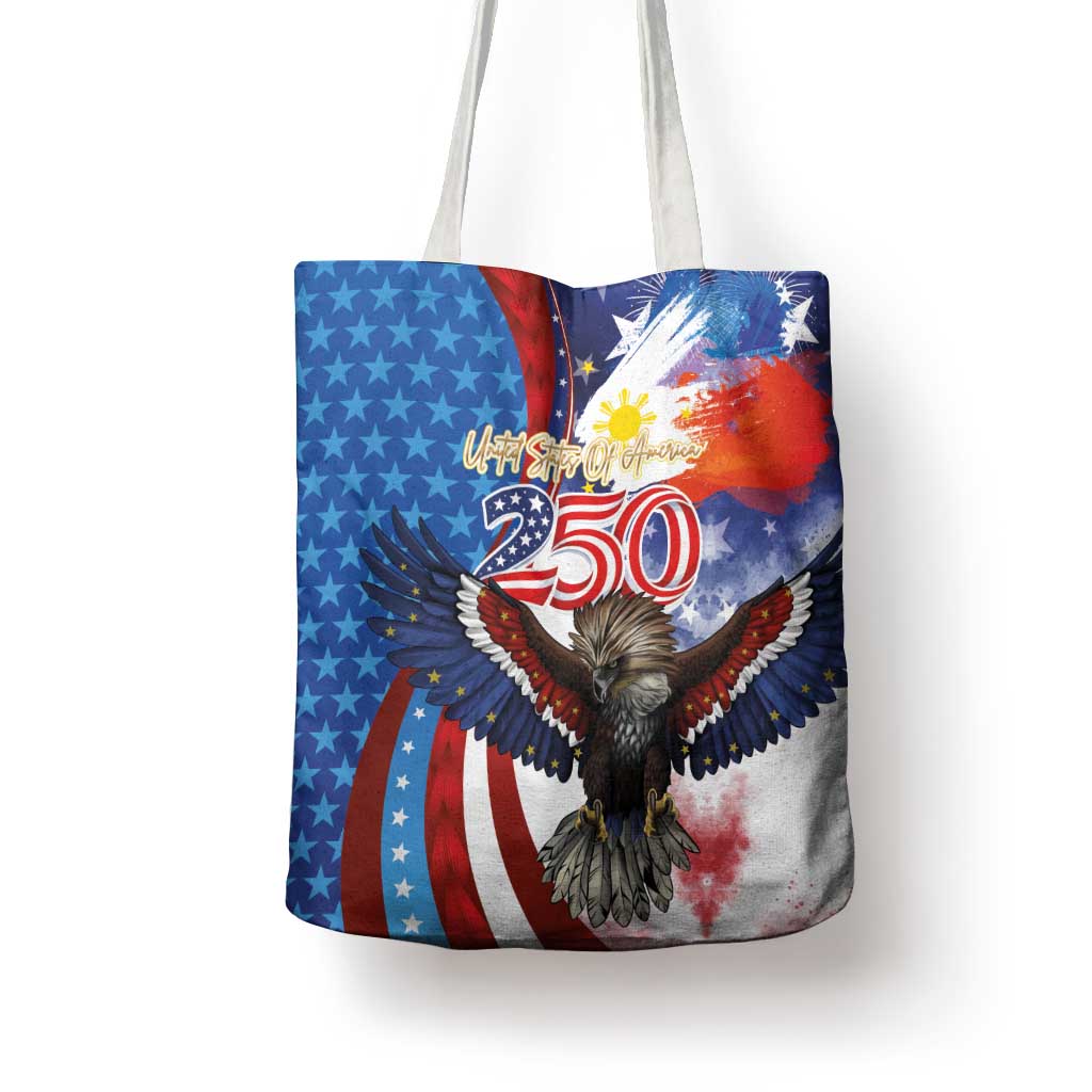 Philippines and United States Semiquincentennial Tote Bag Eagle and National Flag Style LT03 - Polynesian Pride