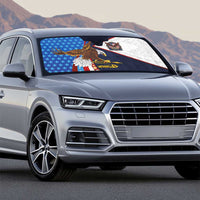 American Samoa and United States Semiquincentennial Auto Sun Shade Bald Eagle with National Flag Style LT03 - Polynesian Pride