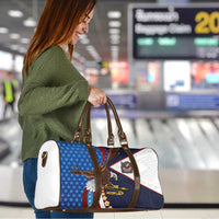 American Samoa and United States Semiquincentennial Travel Bag Bald Eagle with National Flag Style