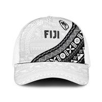 Fijian Rugby Baseball Net Cap Tapa Pattern and Palm Tree Tribal