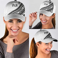 Fijian Rugby Classic Cap Tapa Pattern and Palm Tree Tribal