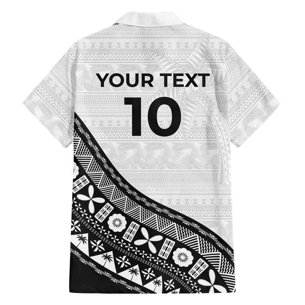 Custom Fijian Rugby Family Matching Tank Maxi Dress and Hawaiian Shirt Tapa Pattern and Palm Tree Tribal LT03 - Polynesian Pride