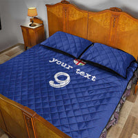 Custom Fijian Football Quilt Bed Set Tapa Pattern and Shark Tribal