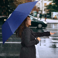 Custom Fijian Football Umbrella Tapa Pattern and Shark Tribal