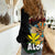 Aloha Hawaii Women Casual Shirt Kanaka Maoli with Polynesian Spiral Plumeria