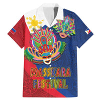 Philippines MassKara Family Matching Mermaid Dress and Hawaiian Shirt Filipino Carnival Mask and Polynesian Pattern