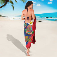 Philippines MassKara Sarong Filipino Carnival Mask and Polynesian Pattern