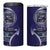 Samoan Siapo Art Tattoo Polynesian Pattern 4 in 1 Can Cooler Tumbler Navy Color - Polynesian Pride