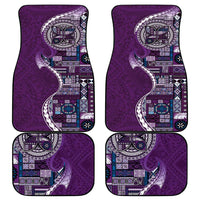 Samoan Siapo Art Tattoo Polynesian Pattern Car Mats Purple Color - Polynesian Pride