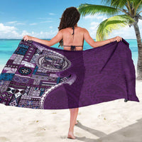 Samoan Siapo Art Tattoo Polynesian Pattern Sarong Purple Color - Polynesian Pride