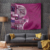 Samoan Siapo Art Tattoo Polynesian Pattern Tapestry Pink Color LT03 Pink - Polynesian Pride
