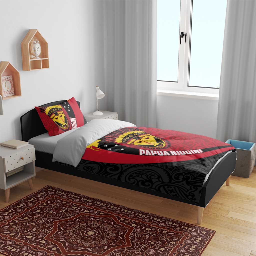 Papua New Guinea Mask Festival Bedding Set Papua Niugini Tribe Mask Melanesian Pattern LT03 - Polynesian Pride