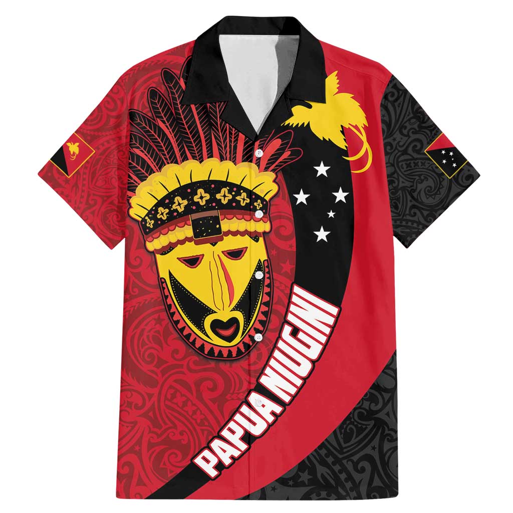 Papua New Guinea Mask Festival Family Matching Mermaid Dress and Hawaiian Shirt Papua Niugini Tribe Mask Melanesian Pattern