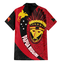 Papua New Guinea Mask Festival Family Matching Mermaid Dress and Hawaiian Shirt Papua Niugini Tribe Mask Melanesian Pattern