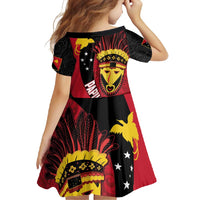 Papua New Guinea Mask Festival Family Matching Off Shoulder Maxi Dress and Hawaiian Shirt Papua Niugini Tribe Mask Melanesian Pattern