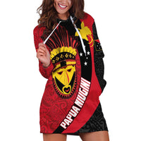 Papua New Guinea Mask Festival Hoodie Dress Papua Niugini Tribe Mask Melanesian Pattern