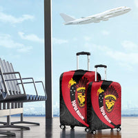 Papua New Guinea Mask Festival Luggage Cover Papua Niugini Tribe Mask Melanesian Pattern LT03 - Polynesian Pride
