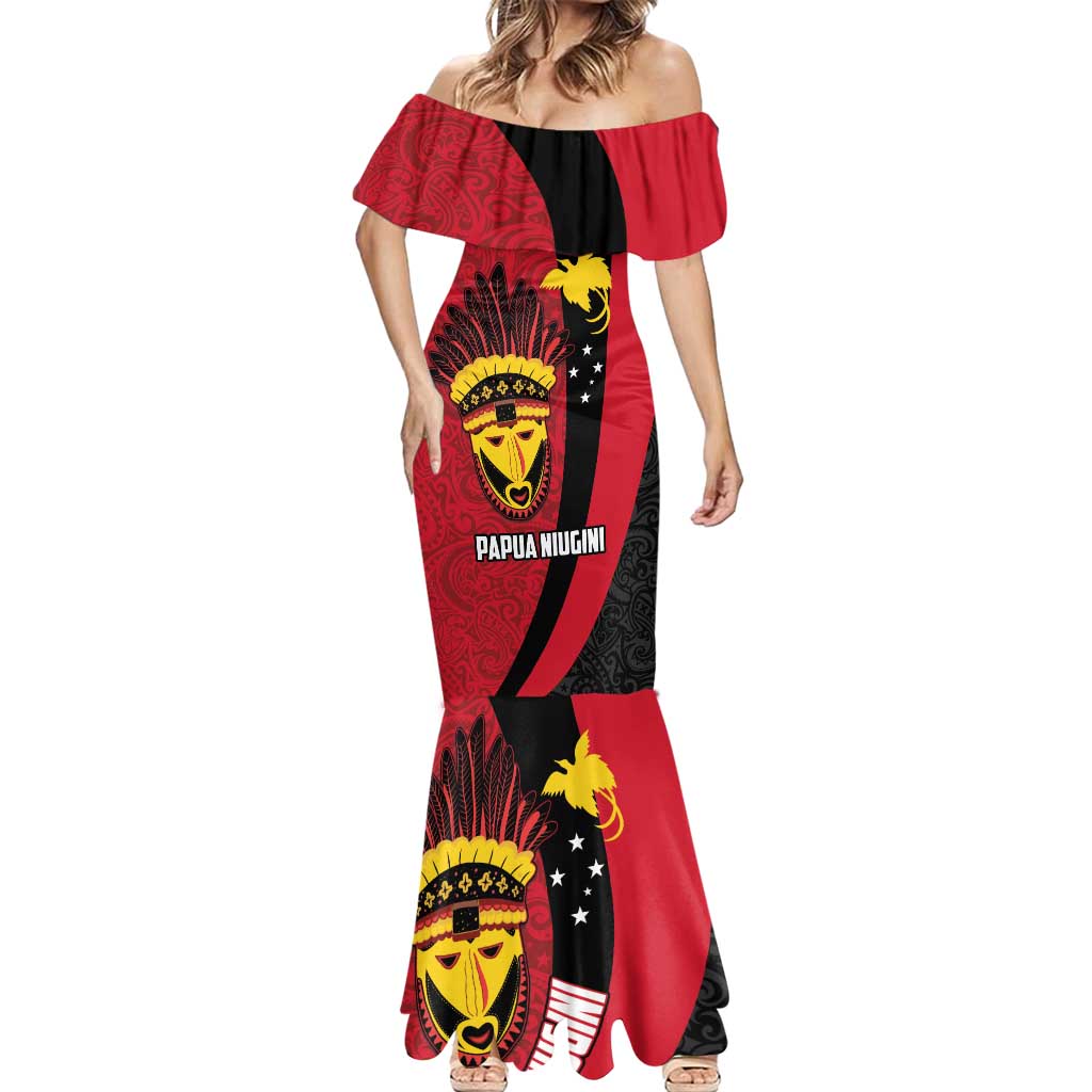 Papua New Guinea Mask Festival Mermaid Dress Papua Niugini Tribe Mask Melanesian Pattern