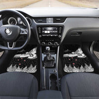 New Zealand Kea Bird Car Mats Maori Tattoo and Silver Fern Black Color