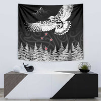New Zealand Kea Bird Tapestry Maori Tattoo and Silver Fern Black Color LT03 - Polynesian Pride